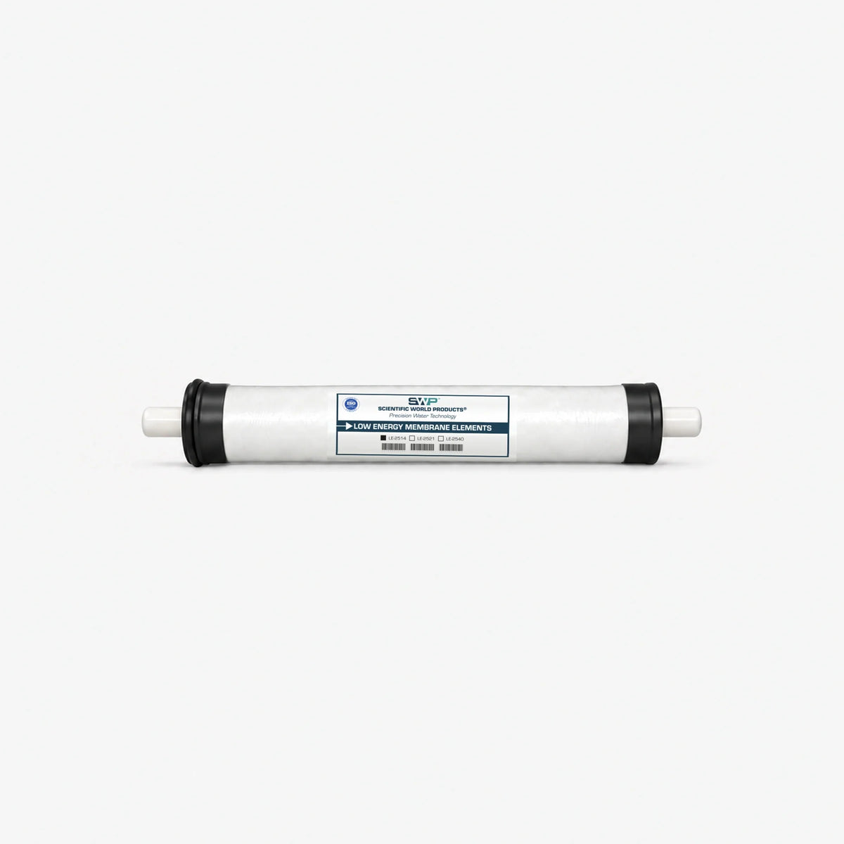 Side view of the 2.5" x 14" freshwater reverse osmosis membrane
