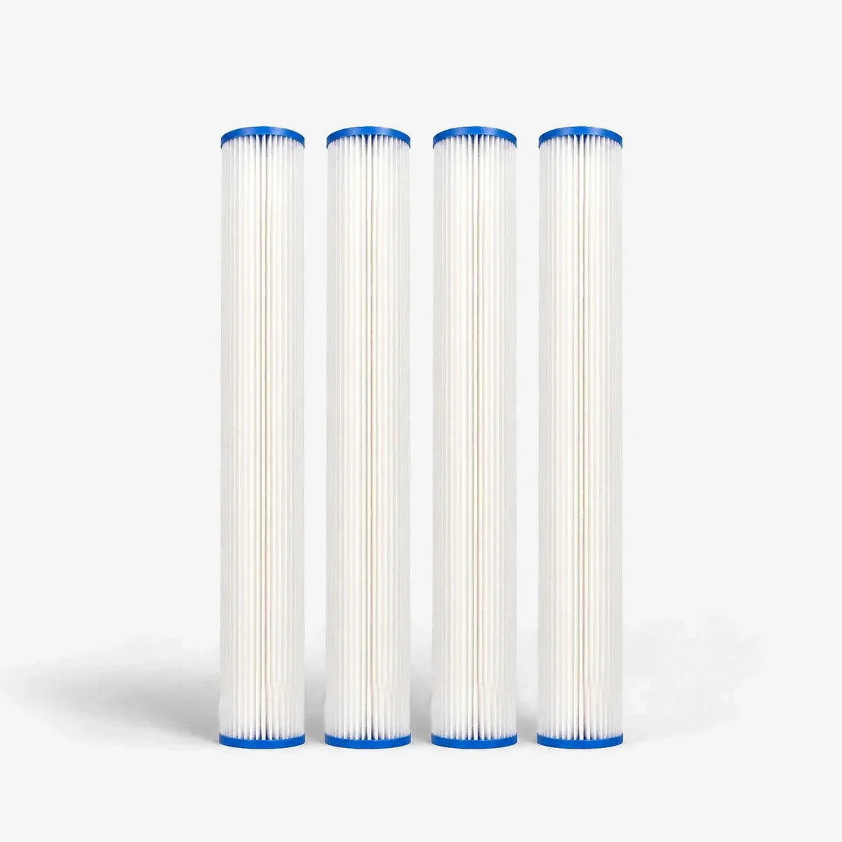 Pleated sediment filter cartridge 2-7/8 x 20 inch, pack of 4
