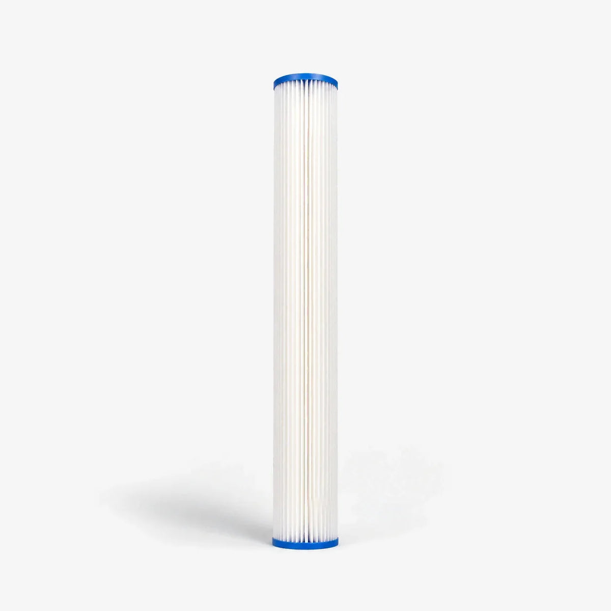 Pleated sediment filter cartridge 2-7/8 x 20 inch, single cartridge