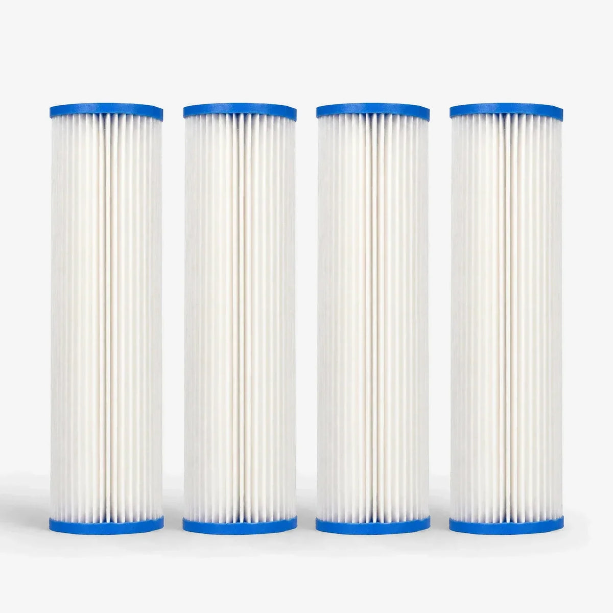 Pleated sediment filter cartridge 2-7/8 x 9-3/4 inch, pack of 4