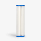 Pleated sediment filter cartridge 2-7/8 x 9-3/4 inch, single cartridge