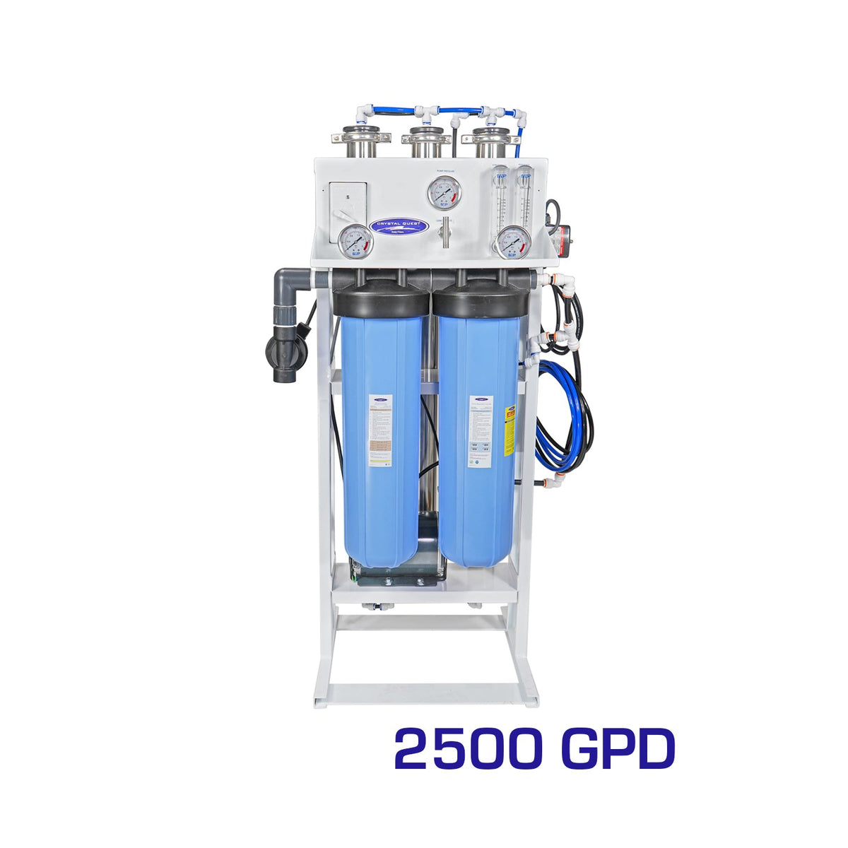 Crystal Quest whole house reverse osmosis system 2500 GPD, standalone, alternate view