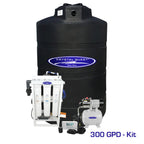 Crystal Quest whole house reverse osmosis system 300 GPD with 500 gallon storage tank kit, alternate view