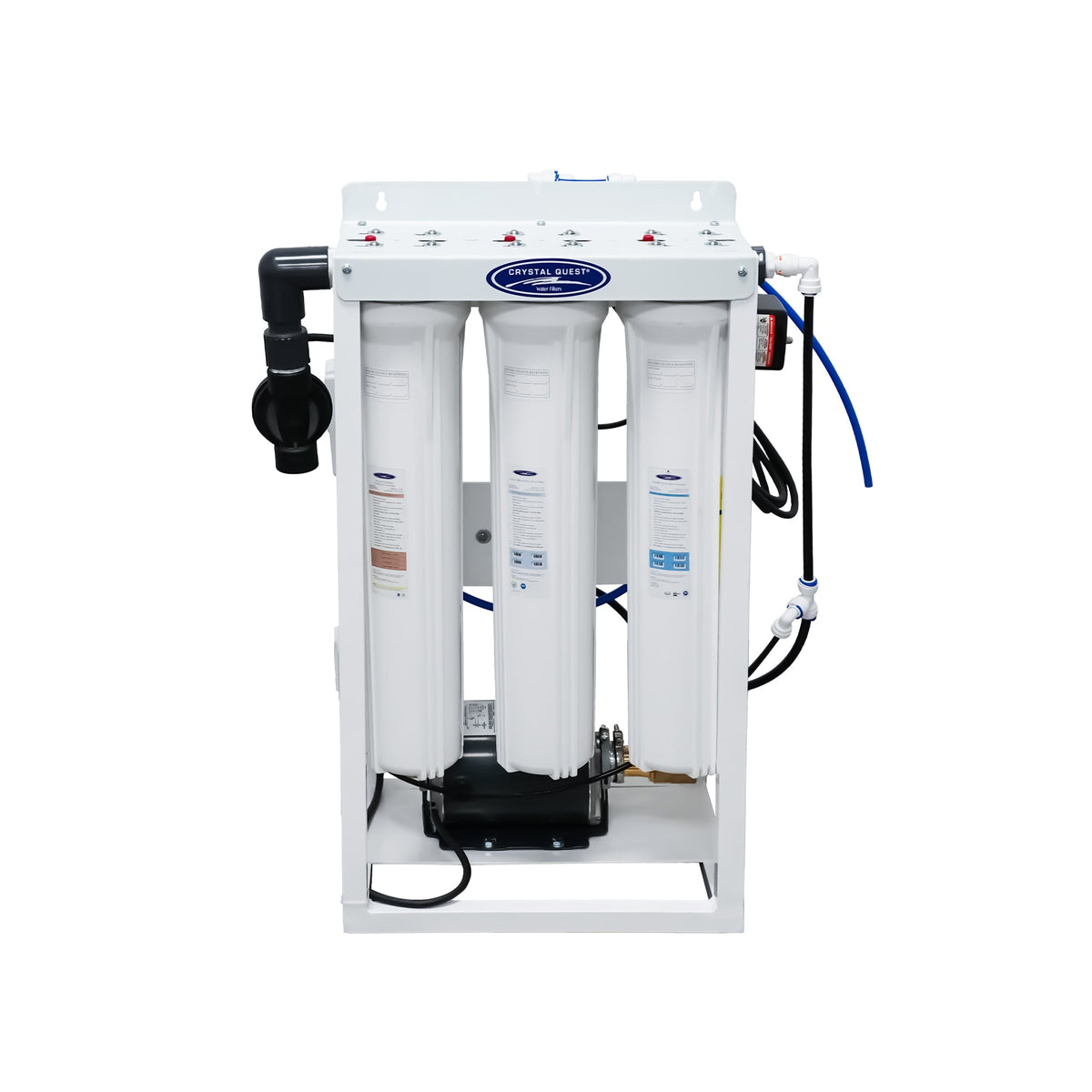 Crystal Quest whole house reverse osmosis system 300 GPD, standalone, brass rotary pump