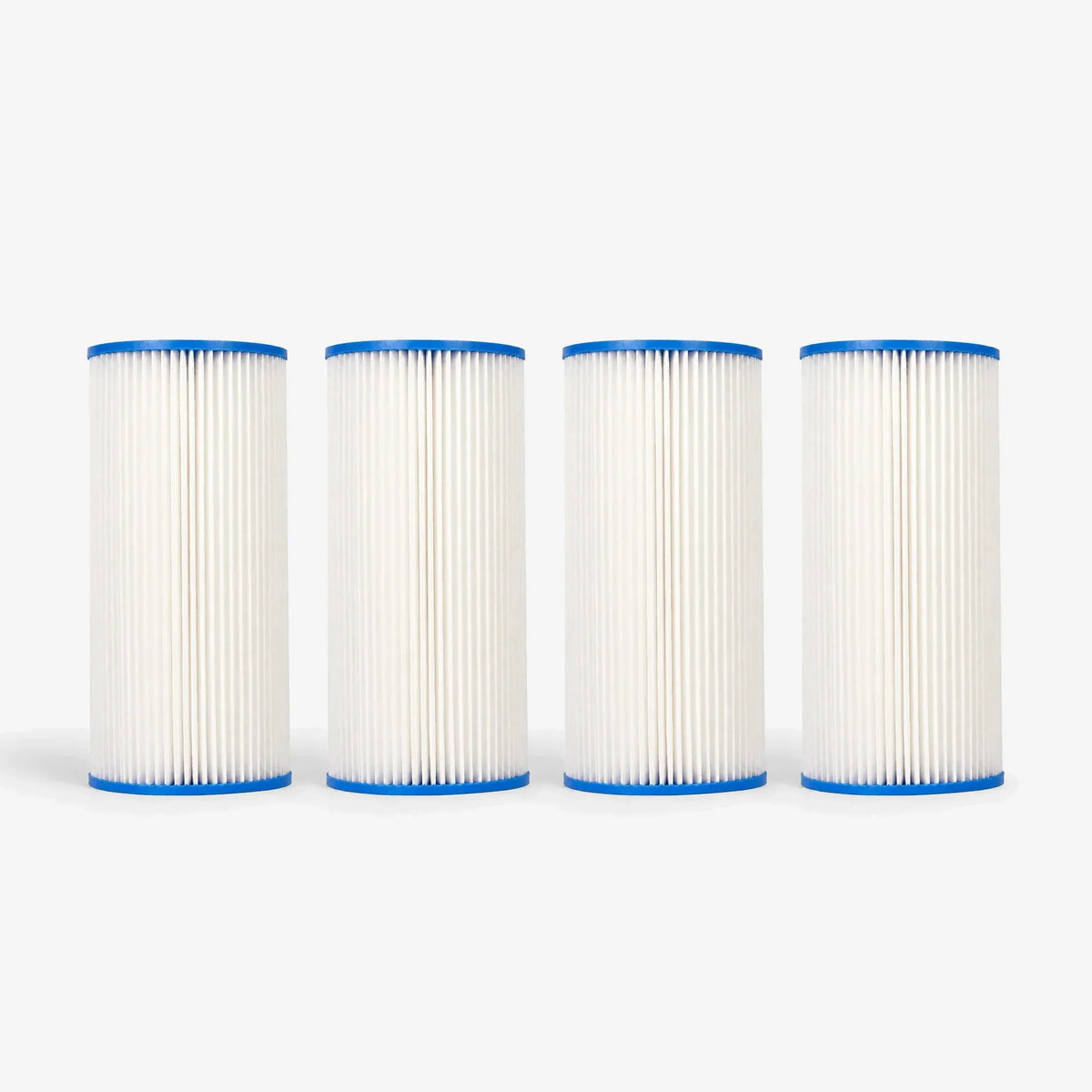 Pleated sediment filter cartridge 4-5/8 x 9-3/4 inch, pack of 4