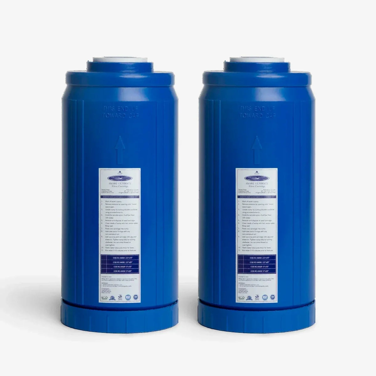 SMART Ultimate filter cartridge, 4-5/8" x 9-3/4", pack of 2