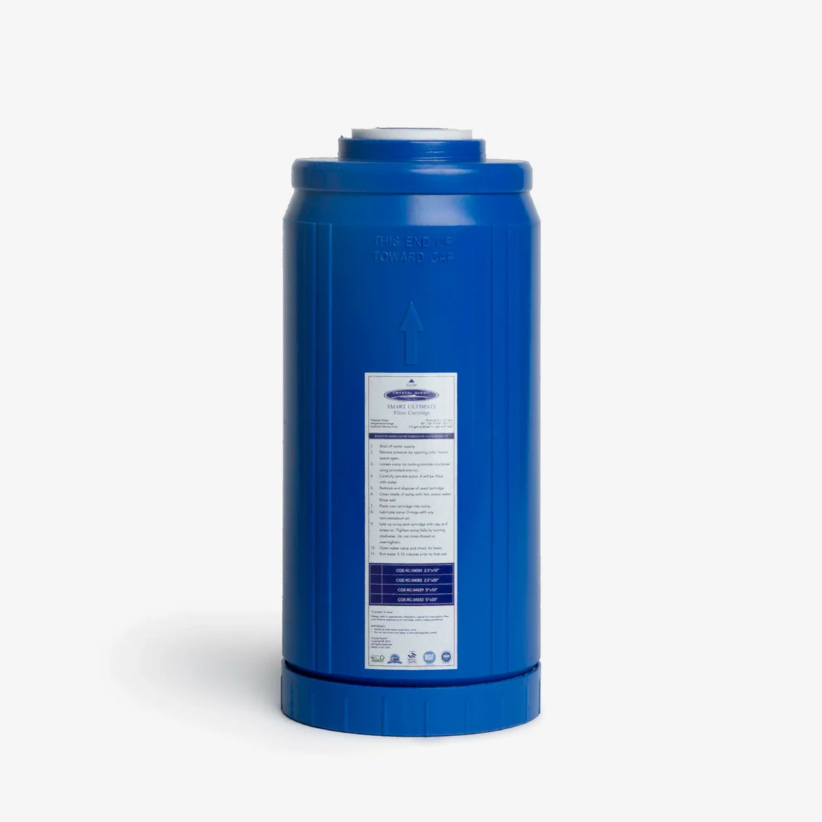 SMART Ultimate filter cartridge, 4-5/8" x 9-3/4"