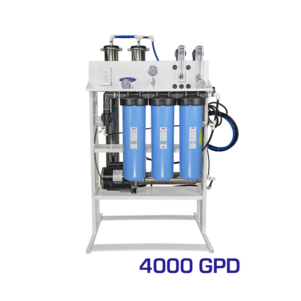 Crystal Quest whole house reverse osmosis system 4000 GPD, standalone
