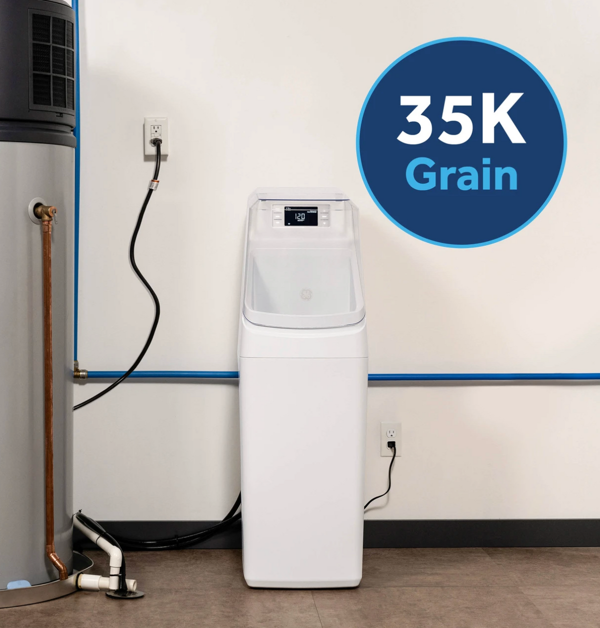 GE Smart Water Softener 35,000 Grain Capacity