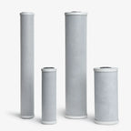 Coconut carbon block filter cartridges in all four sizes