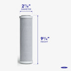 Polypropylene end cap and gasket of the 2-7/8 inch carbon block cartridge