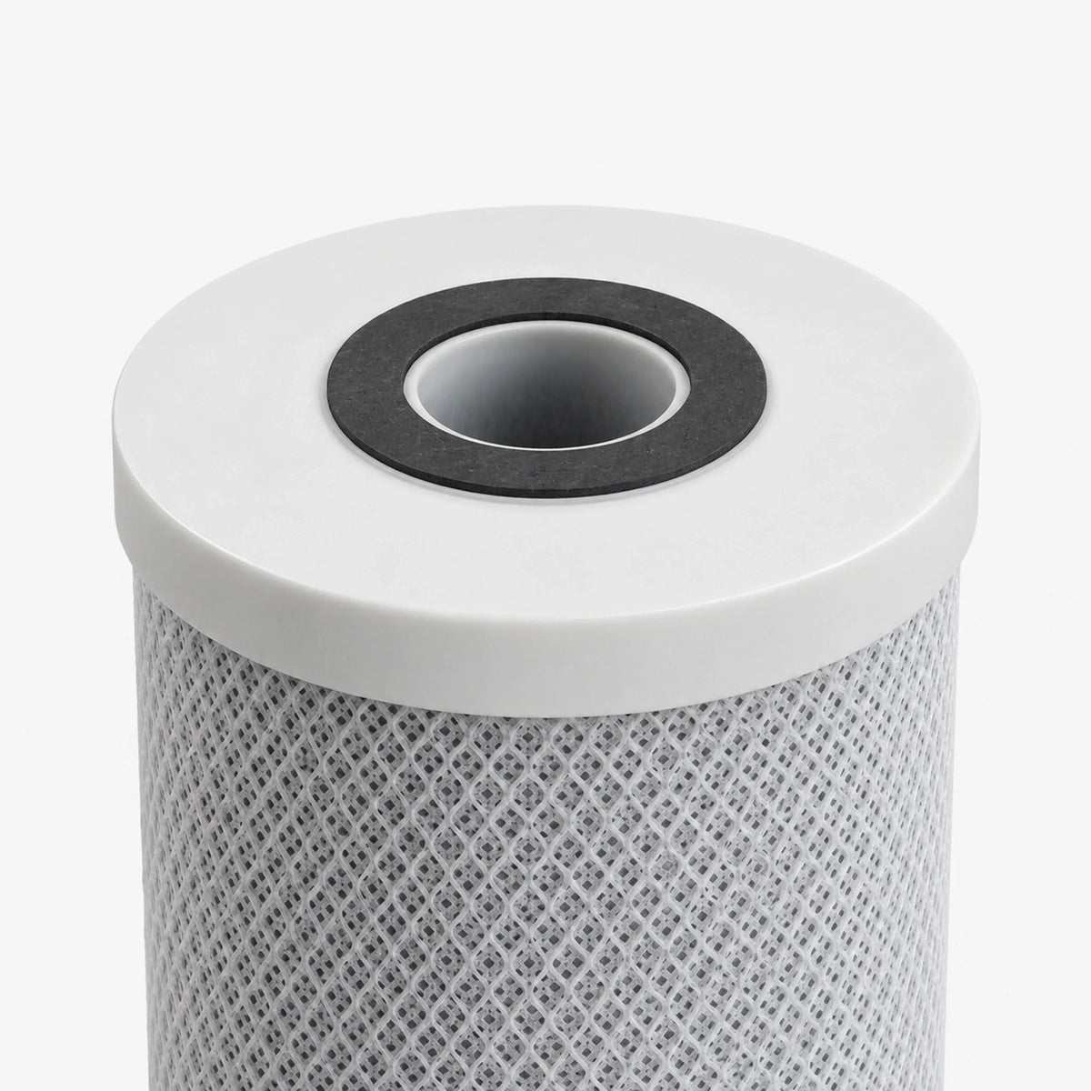 Polypropylene end cap and gasket of the 4-5/8 inch carbon block cartridge