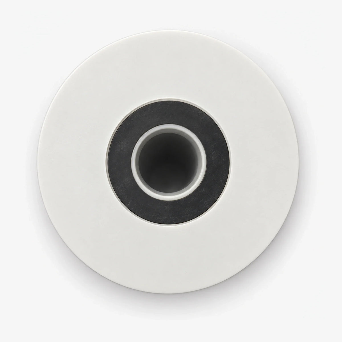 Top view of the 4-5/8 inch carbon block cartridge end cap