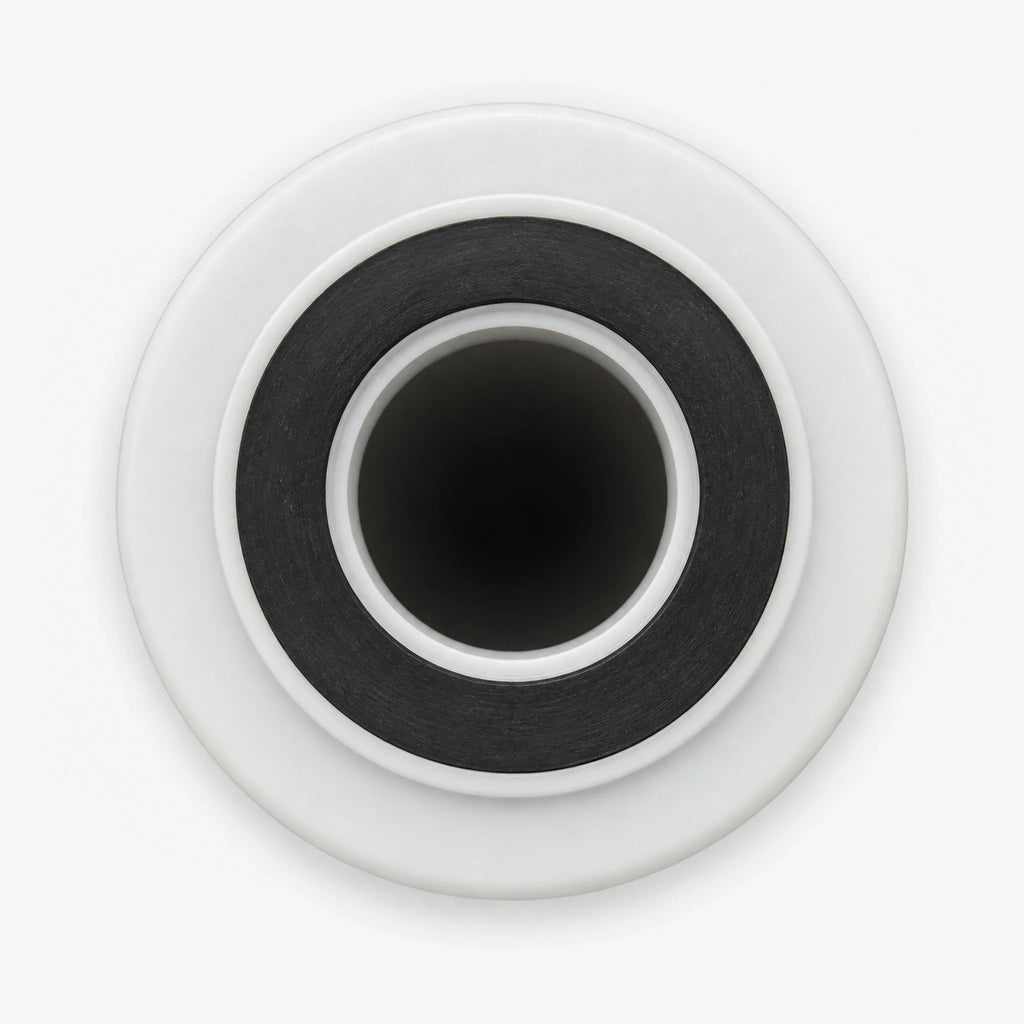 Top view of the 2-7/8 inch carbon block cartridge end cap