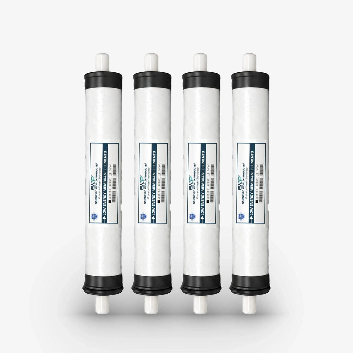 Four 2.5" x 14" freshwater RO membranes, pack of 4