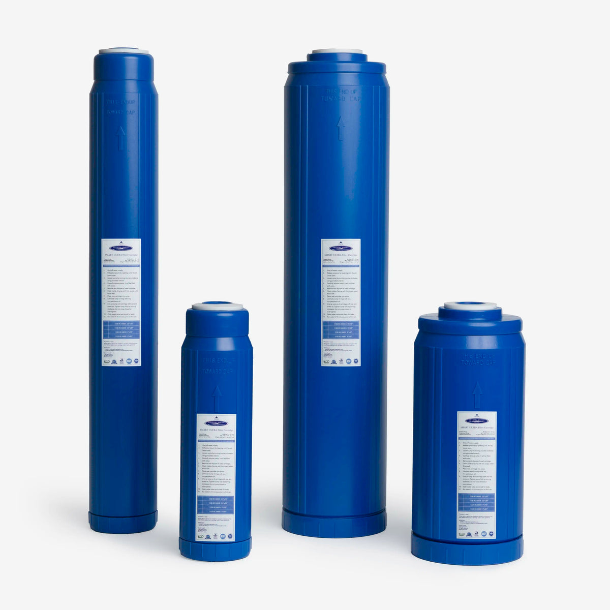 SMART multi-media filter cartridges in all four sizes
