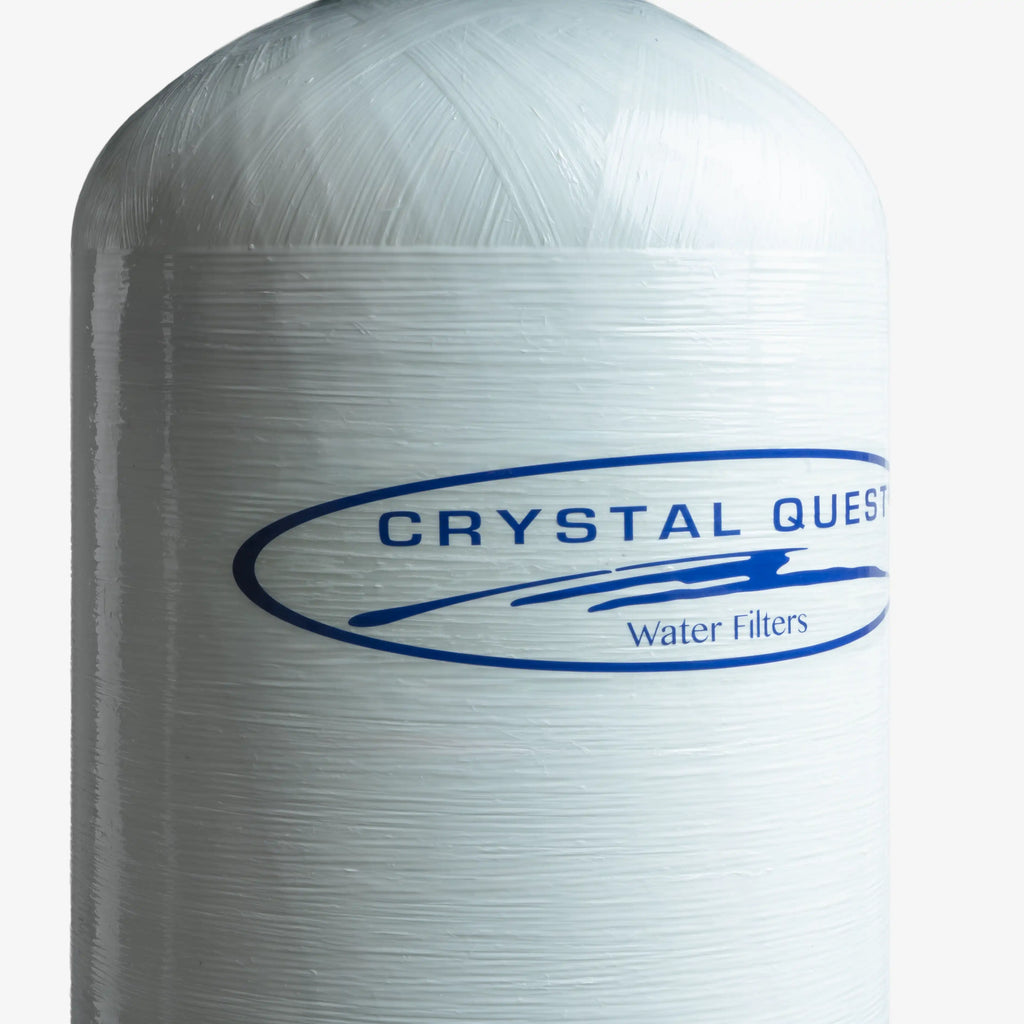 Fiberglass media tank of the whole house water softener